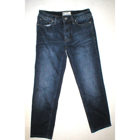 New Womens Free People Jeans 24 X 26 Crop Capri Dark Blue Urban Outfitters - Picture 1 of 5